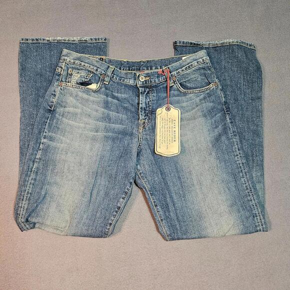 Lucky Brand Denim - NEW Lucky Brand Easy Rider Jeans 14/32 Made USA Mid Rise Bootcut Button Fly
